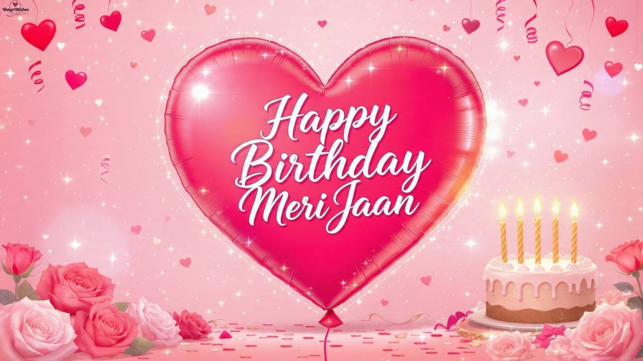 250+ Happy Birthday Meri Jaan Wishes in English Romantic, Sweet & Funny Quotes