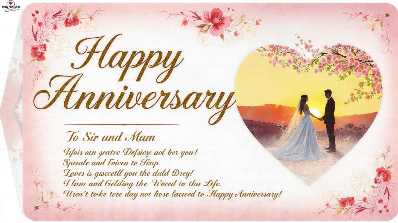 250+ Heartfelt Happy Anniversary Wishes for Sir and Mam to Make Their Day Special 