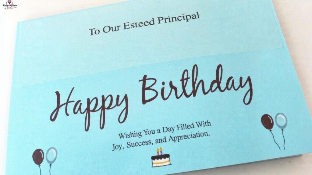 Inspirational Birthday Wishes for Principal