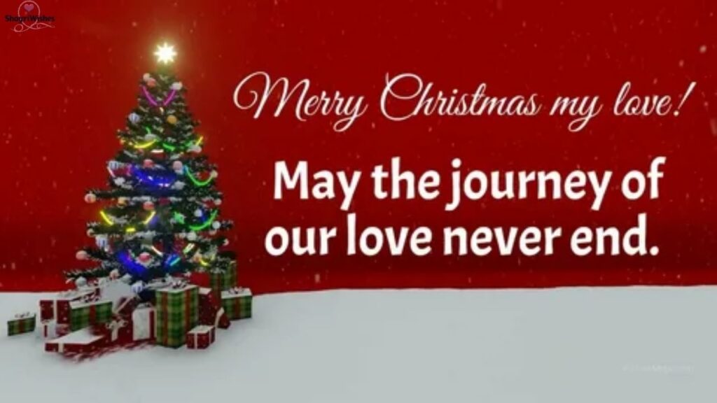 Merry Christmas Wishes to My Love in English