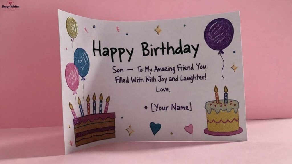Sentimental Birthday Wishes to My Friend’s Son