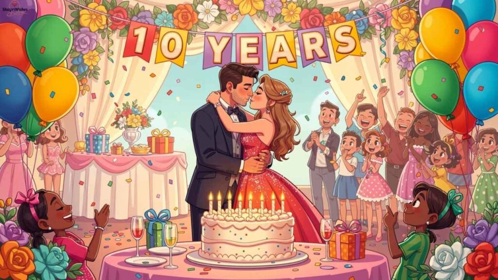 10th Anniversary Wishes for Parents