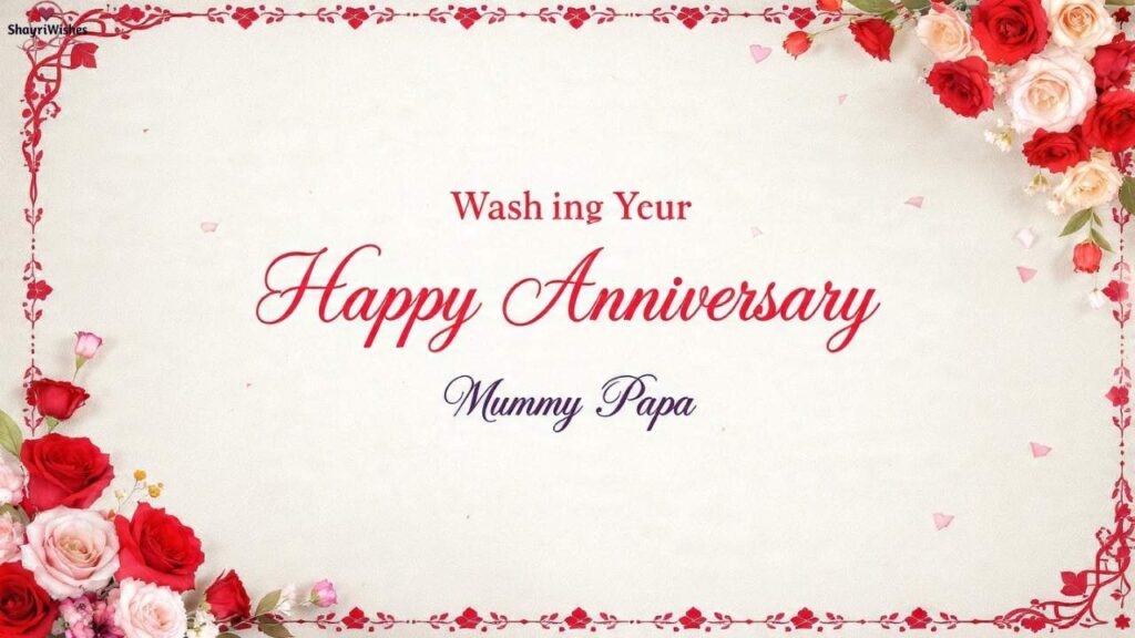 25th Wedding Anniversary Wishes for Parents From Daughter