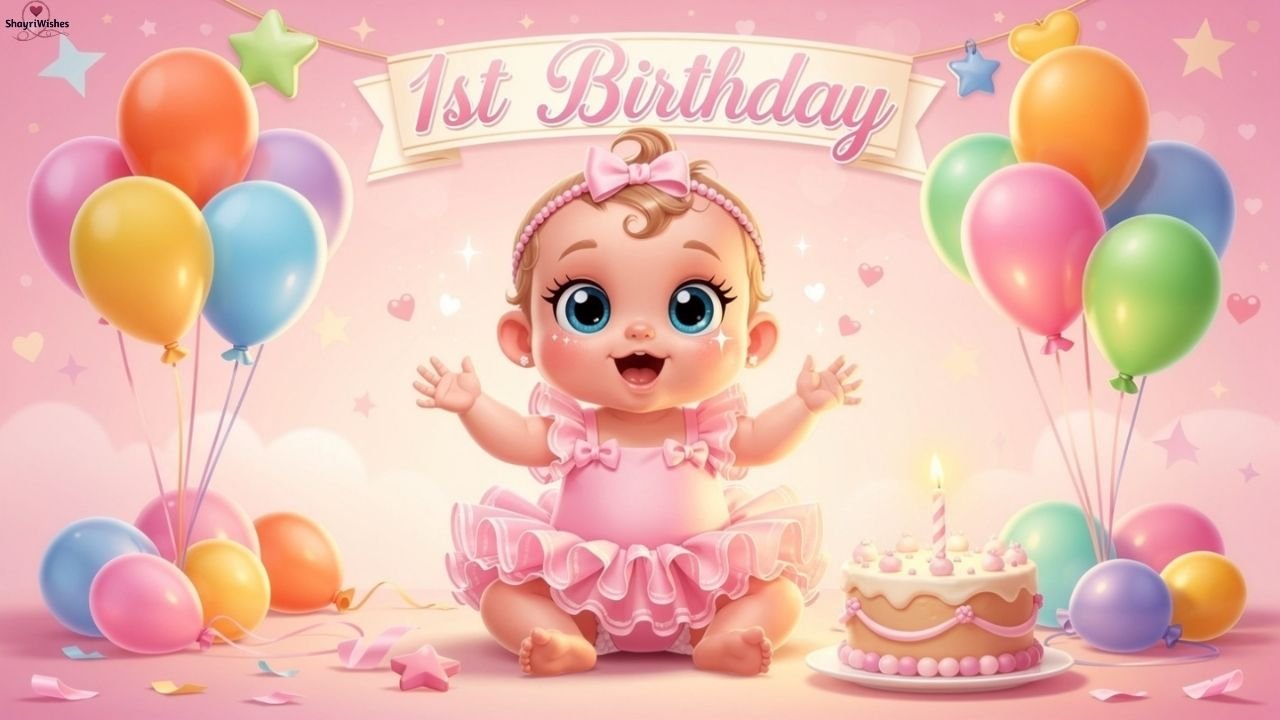 300+ 1st Birthday Wishes for Baby Girl – Cute, Sweet & Heartfelt Messages