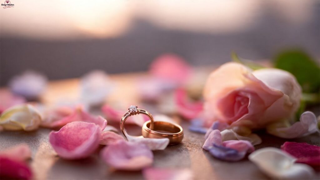 Happy First Ring Ceremony Anniversary Captions for Wife