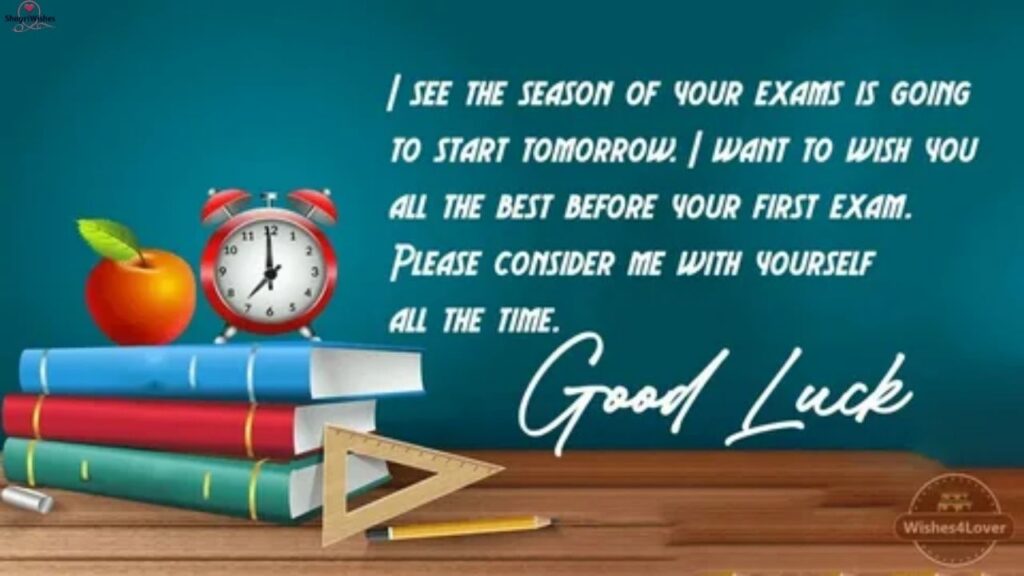 Short Romantic Good Luck Exam Wishes for Girlfriend