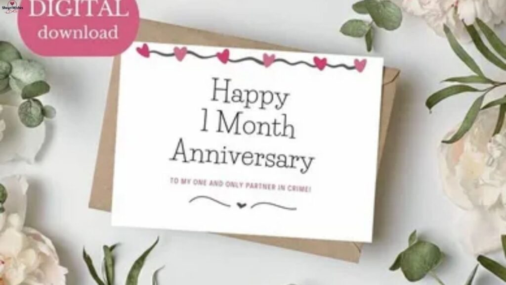 Short and Sweet One Month Anniversary Wishes