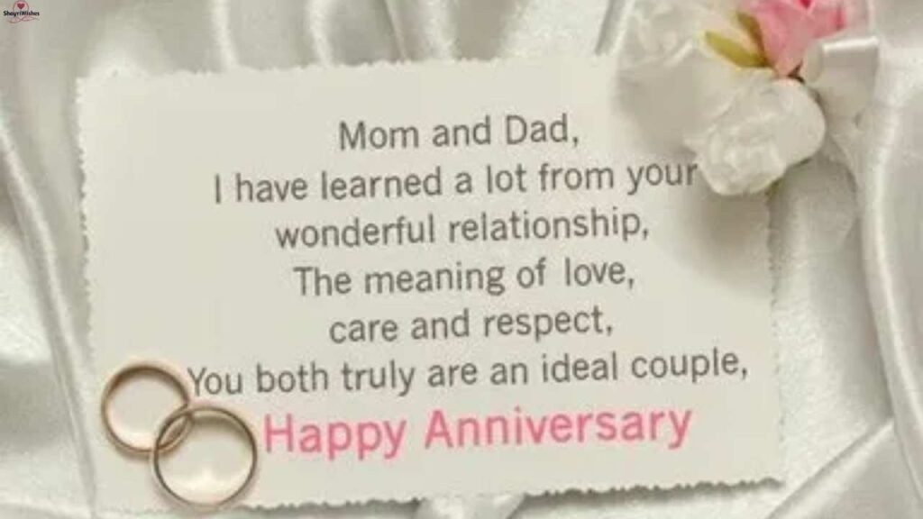 Marriage Anniversary Wishes for Mummy Papa from Son