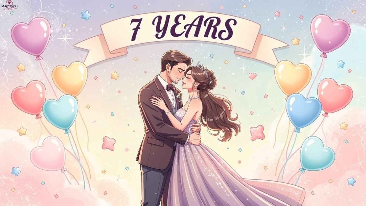 250+ Happy 7th Anniversary Wishes – Love & Romantic Msgs